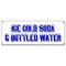 Signmission ICE COLD SODA & BOTTLED WATER BANNER SIGN iced fountain drinks pop h2o B-Ice Cold Soda & Bottled - alternate 1
